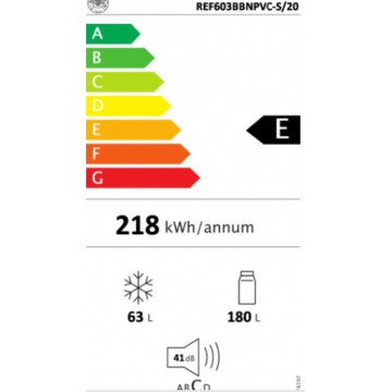 Bertazzoni REF60 3BBN PVC-S/20 Εντοιχιζόμενος Ψυγειοκαταψύκτης NoFrost Υ177xΠ54xΒ54.5εκ. Λευκός